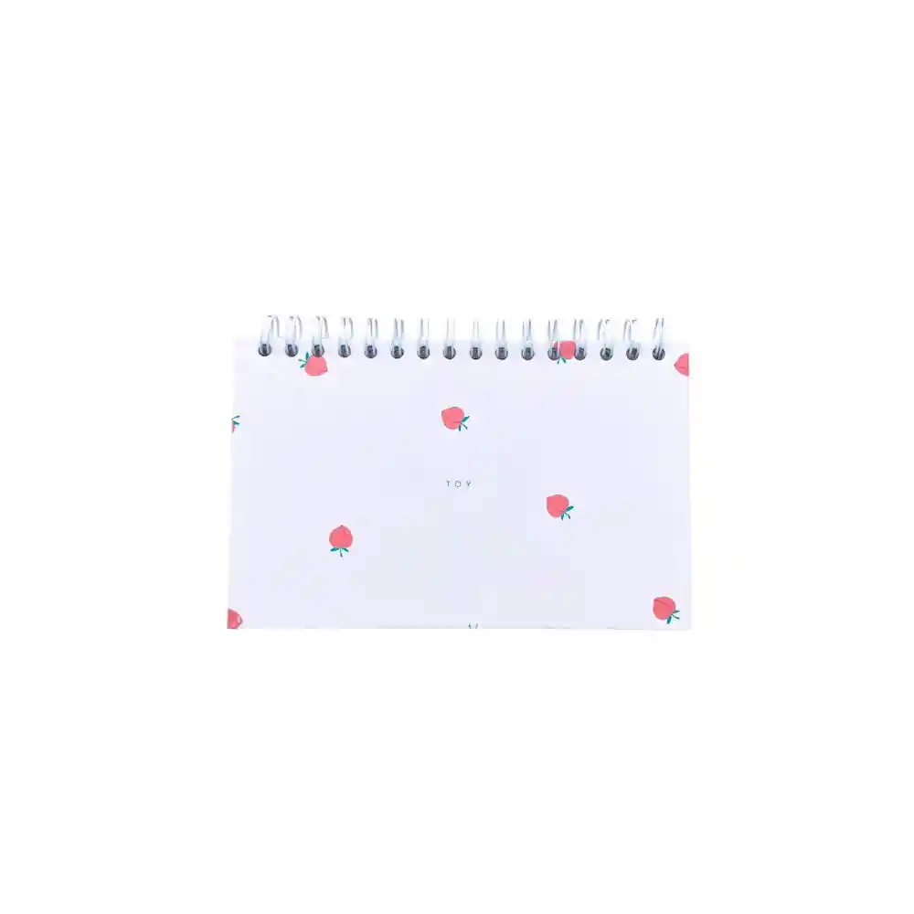 Cuaderno Sin Línea 80 Hojas Argollado Tapa Dura Toy