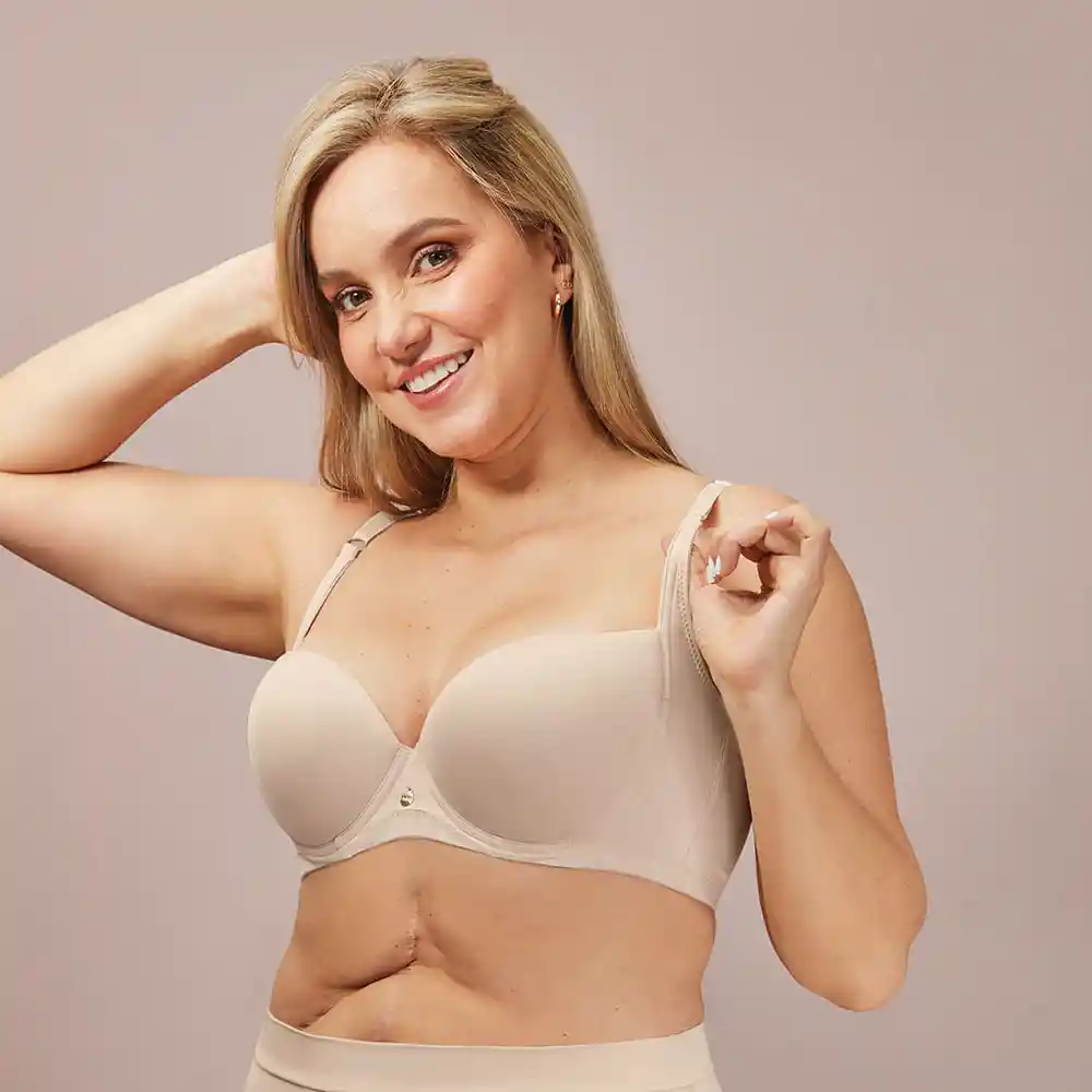 Brassier Copa Realce Incorp. Mujer 11504p Haby Talla 42