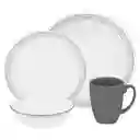 Vajilla 16 Piezas Mystic Gray Corelle 1119398