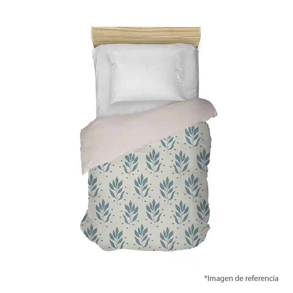 Edredon Estampado Exito Sencillo (100 X 190 Cm) Poliéster Grey