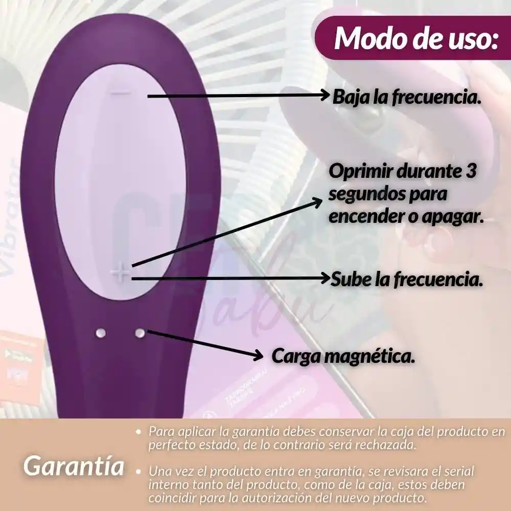SATISFYER Vibrador Double Joy Para Parejas Negro