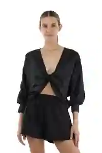 Camisa Loulou Negro Talla XS Mercedes Campuzano
