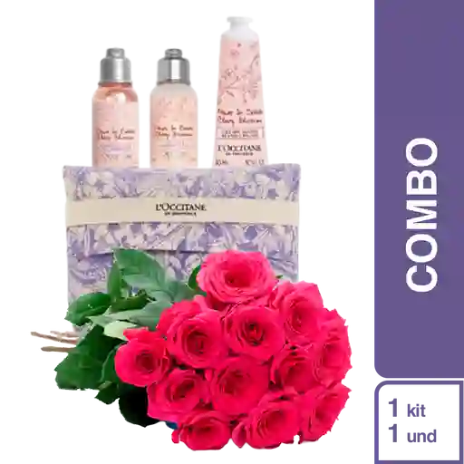 Combo Rosas Rosadas Premium + Kit Floral Para Celebrar a Mamá