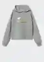 Sudadera Semilio Gris Medio Vigore Talla 14 Niñas Mango