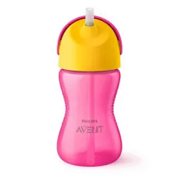 Avent Vaso Straw Cup Color Rosa