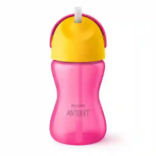 Avent Vaso Straw Cup Color Rosa