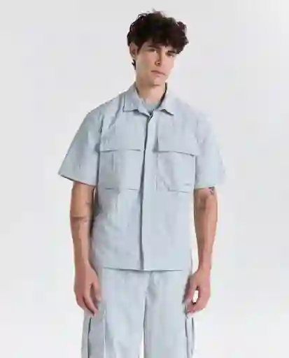 Camisa Hombre Gris Talla M 819G006_GRI154704 Americanino