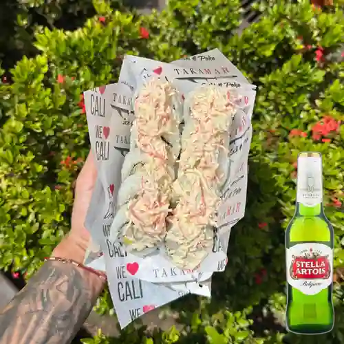 Combo Dragón Roll + Stella Artois 350 ml