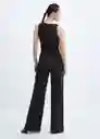 Enterizo Mono Loti2 Negro Talla S Mujer Mango