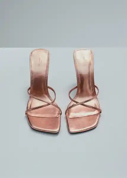 Sandalias Maca Cobre Talla 38 Mujer Mango