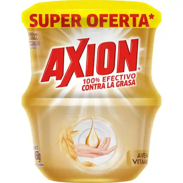 Lavaplatos en Crema Axion Avena y Vitamina E 450g x 2und