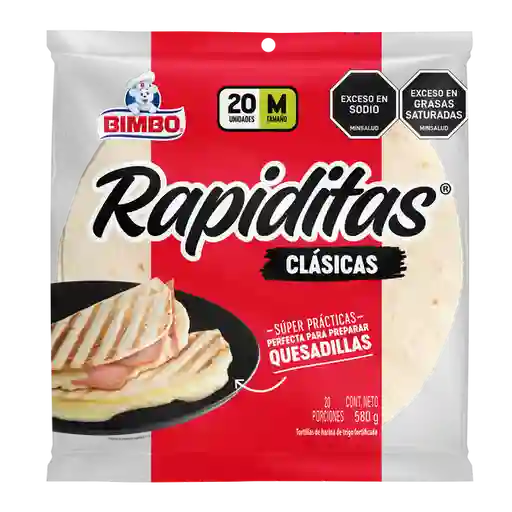 Bimbo Tortilla Blancas Rapiditas 580 g