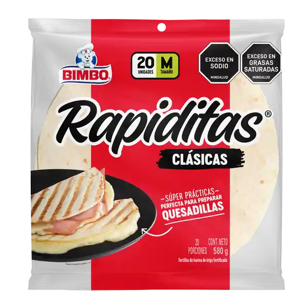Bimbo Tortilla Blancas Rapiditas 580 g