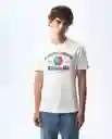 Camiseta Hombre Crudo Talla XL 841G004_CRU110606 Americanino