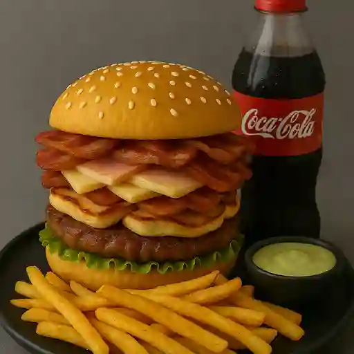 Hamburguesa golosa en combo