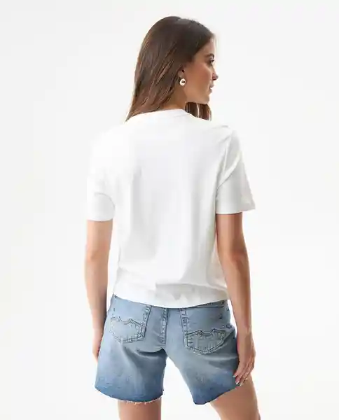 Short Medio Femenino Azul Francés Medio Talla 10 Chevignon