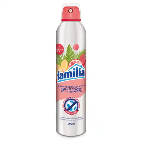 Eliminador De Olores Familia Baño Jardin De Verano X 300 Ml