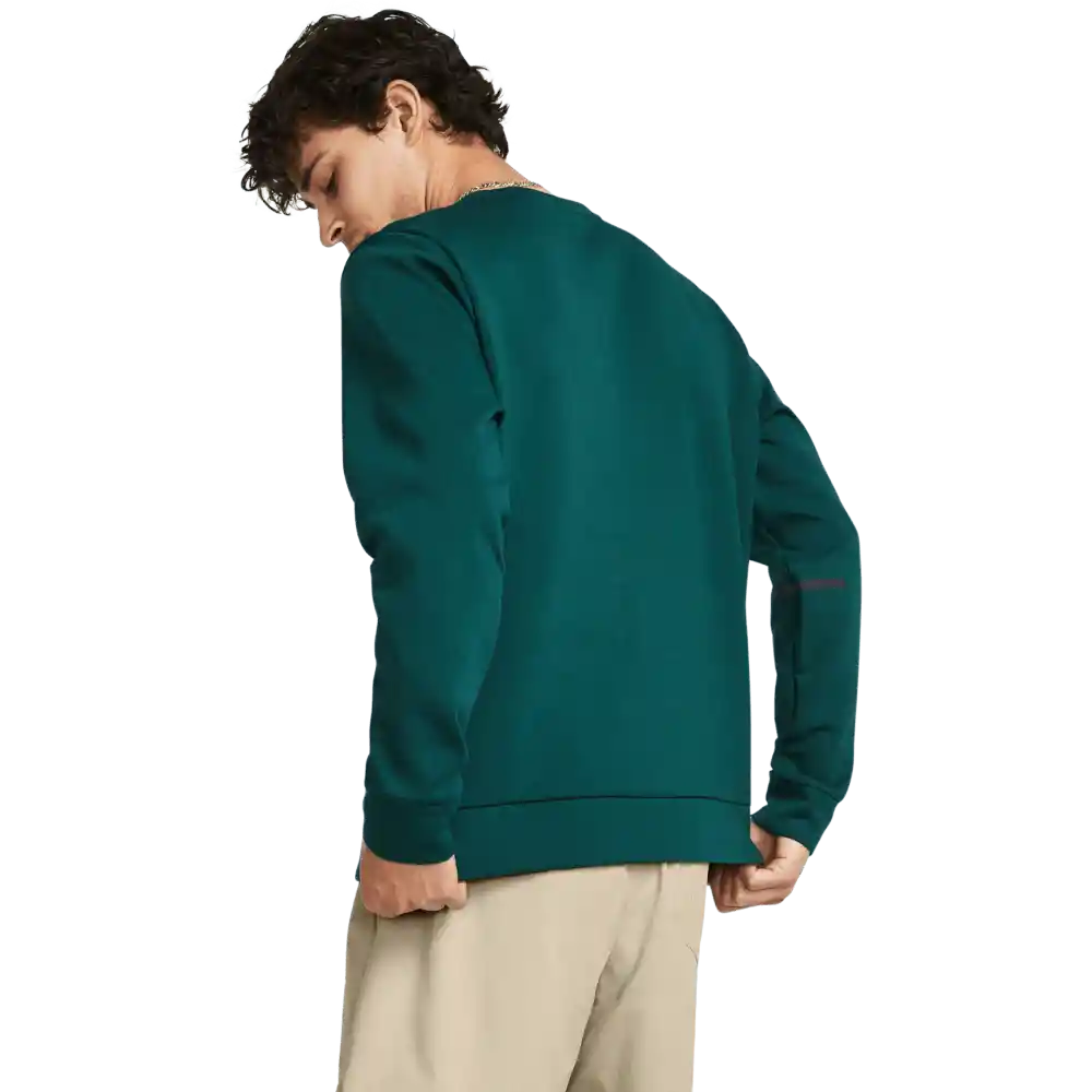 Under Armour Sudadera Unstoppable Flc Crew Verde Hombre XL