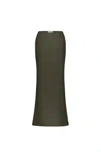 Falda Larga Ecos Verde Oscuro XS Mercedes Campuzano