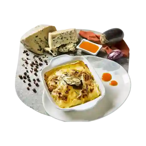 Lasagna Berenjena y Queso Azul
