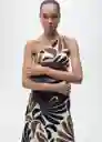 Vestido Nata Marrón Talla M Mujer Mango