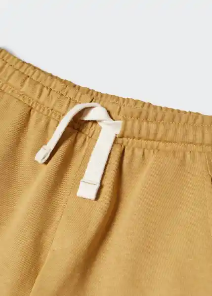 Bermuda Bélgica Mostaza Talla 06 Niños Mango