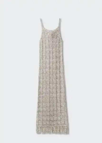 Vestido Flavita Gris Claro Vigoré Talla S Mujer Mango