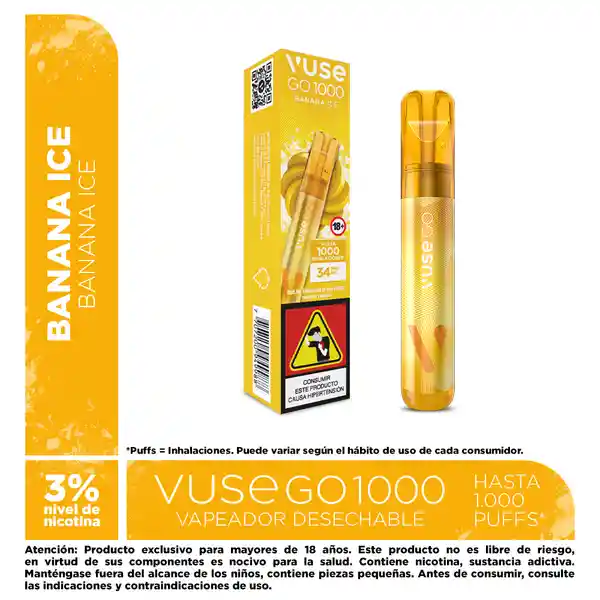 Vuse Go 1000 Banana Ice