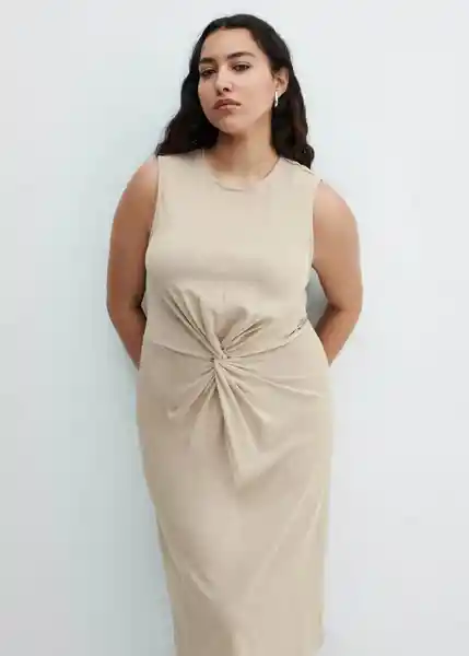 Vestido Fertina Piedra Talla M Mujer Mango