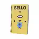 Miniso Cuaderno Con Hebilla Magnética Minions Bello 80 Hojas