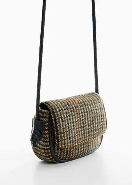 Bolso Check Verde Talla 99 Niña Mango