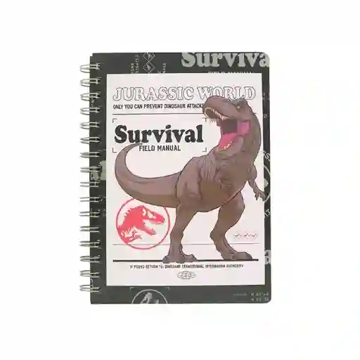 Cuaderno Argollado Serie Jurassic World Miniso