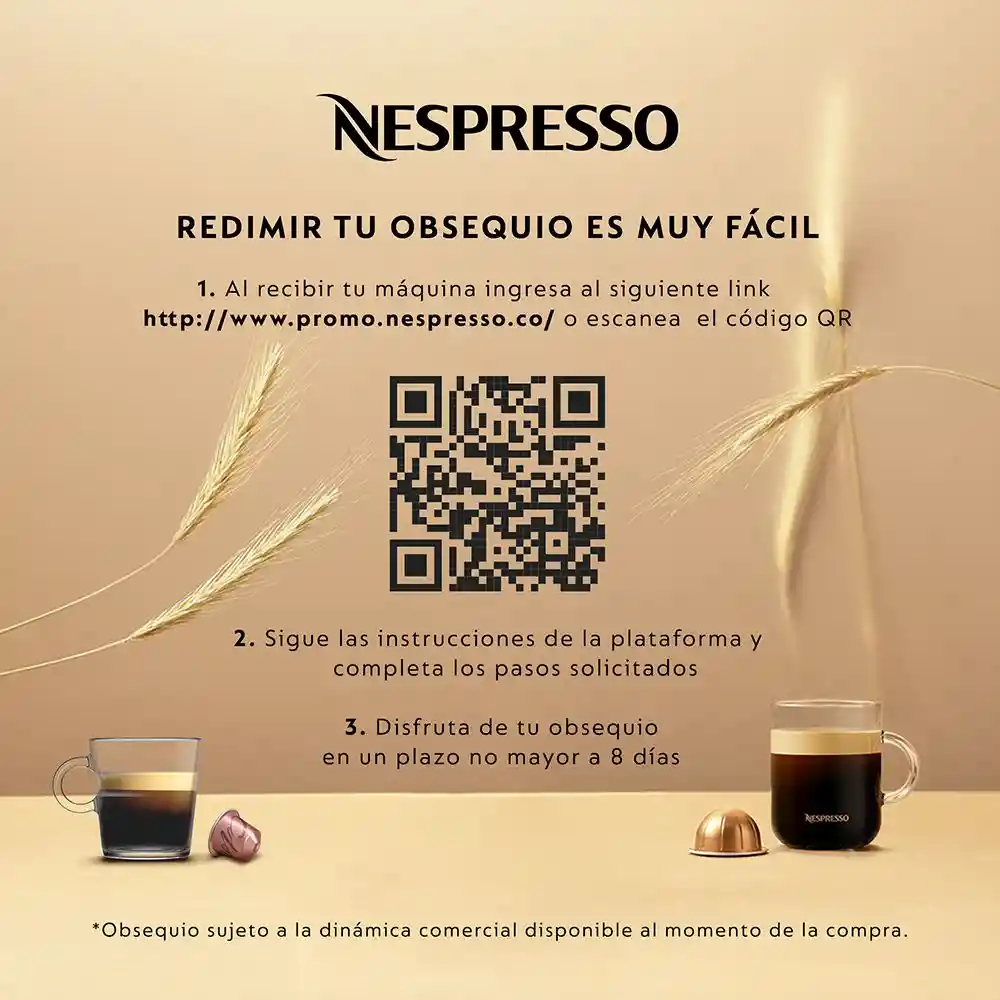 Nespresso Cafétera Negra Matte Vertuo Next