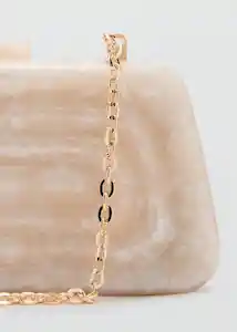 Bolso P Zina Marfil Talla 99 Mujer Mango