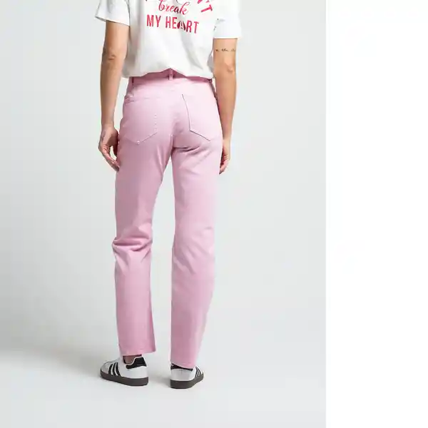 Pantalón Taylor Mujer Rosa Elixir Medio Talla 12 431f309 Naf Naf