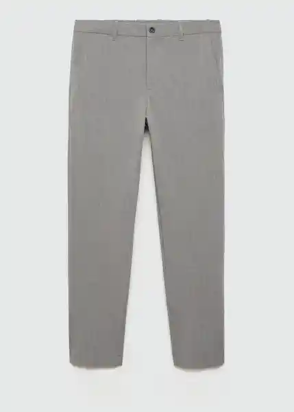 Pantalón Bologna Gris Talla 46 Hombre Mango