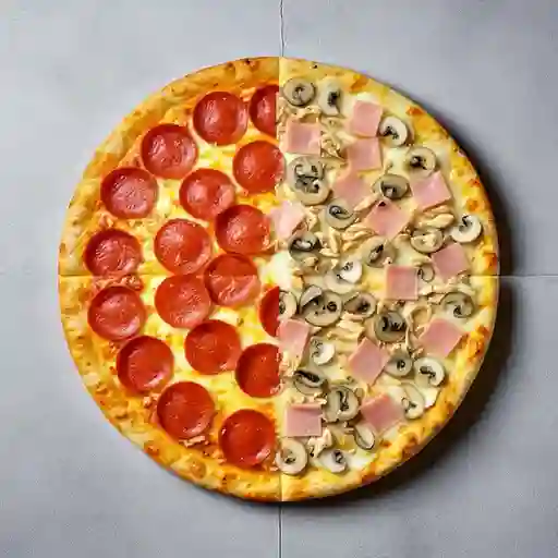 Pizza Pepperoni- Pollo y Champiñón