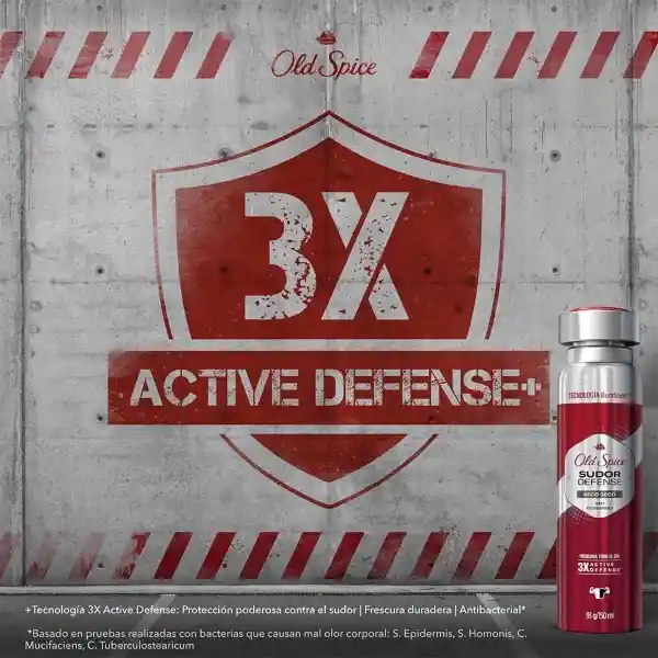 Desodorante Antitranspirante Hombre Old Spice Spray Sudor Defense Seco 93 g