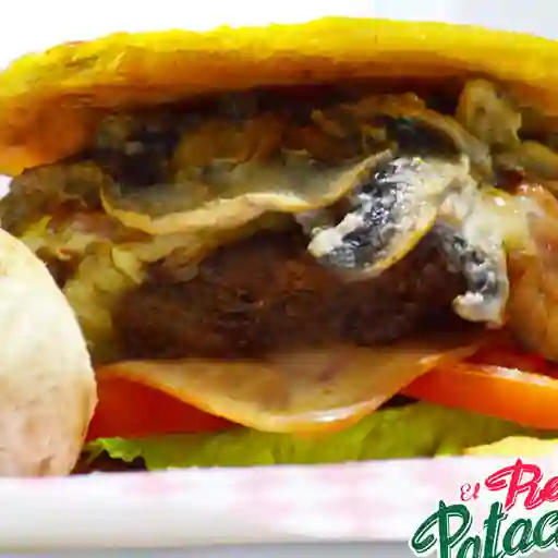 Hamburguesa de Patacón Champiñón
