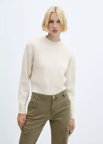 Jean Newcargo Khaki Talla 38 Mujer Mango