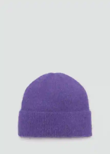 Gorro Mohi Lila Mujer Mango