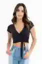 Ragged Blusa Salma Color Negro Talla S