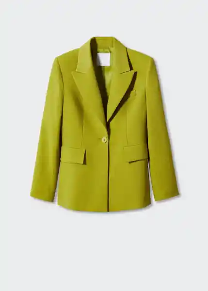 Blazer Americana Paul Verde Talla S Mujer Mango