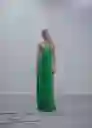 Vestido Emma2 Verde Talla M Mujer Mango