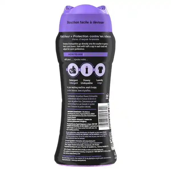 Perlas Para Ropa Downy Unstopables Lush 345 g Aroma Lavanda