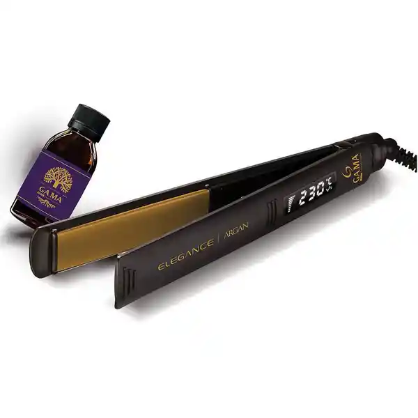 Gama Plancha Elegance Argan Digital Negro