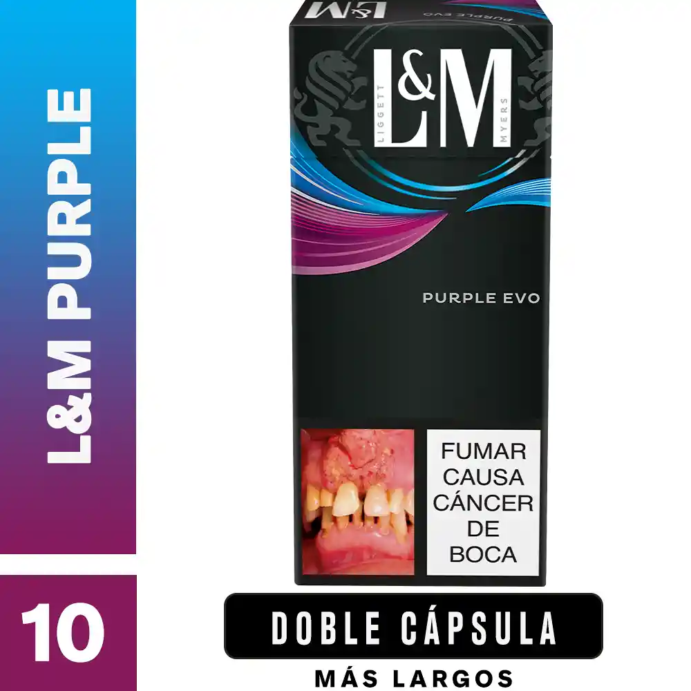 L&M Purple​ x 10 Cigarrillos