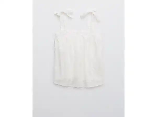 American Eagle Top Tank Aerie Hombros Para Anudar Blanco Small