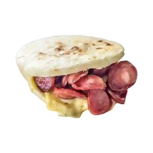 Arepa Trocitos de Chorizo
