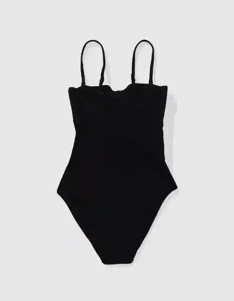 Enterizo Aerie Negro Talla: SMALL 6087073 American Eagle